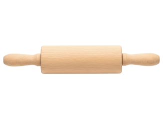 Classic wooden rolling pin for baking and pastry preparation