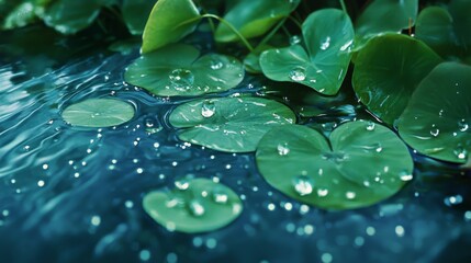 very beautiful and fresh raindrops