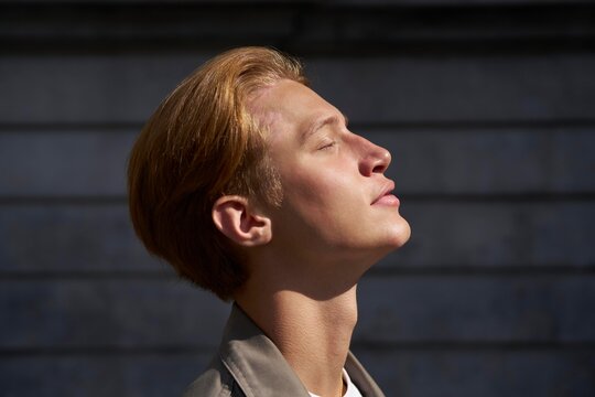 Captivating Moment of Serenity Under Sunlight With a Golden Glow