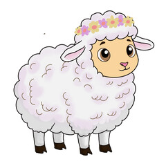funny sheep cartoon