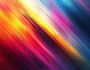 Vibrant diagonal lines of color