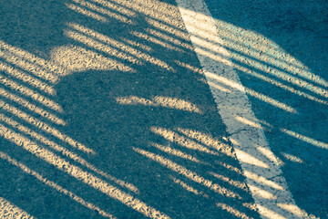 High angle view of sidewalk