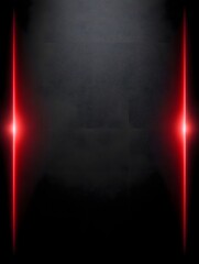 Minimalist dark textured background with glowing red vertical light streaks on the sides offering ample copy space