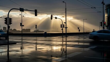Cahaya di Antara Hujan: Harapan di Persimpangan Kota