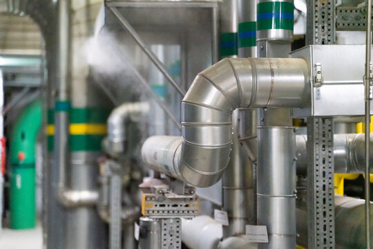 Close Up Of Piping System 