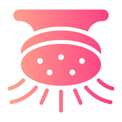water sprinkler gradient icon