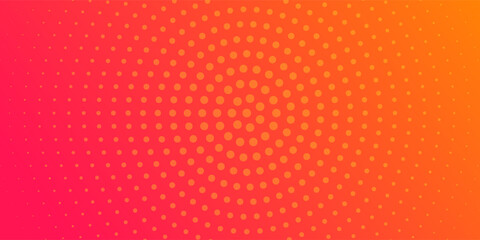 Dots Abstract modern background gradient color. Yellow and pink gradient with halftone art