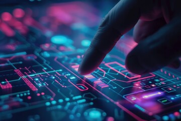 Finger Interacting with Digital Interface