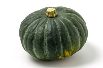 Isolated kabocha squash on white background healthy eating autumn harvest food