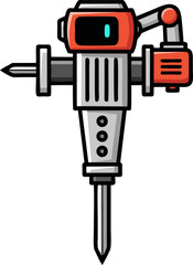 Heavy Duty Jackhammer Construction Tool for Demolition Work.