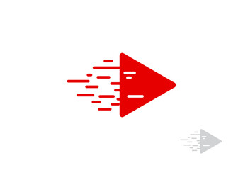 play button icon illustrator logo vector