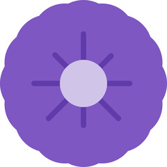 morning glory icon illustration design with flat