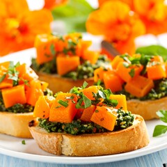 Squash bruschetta