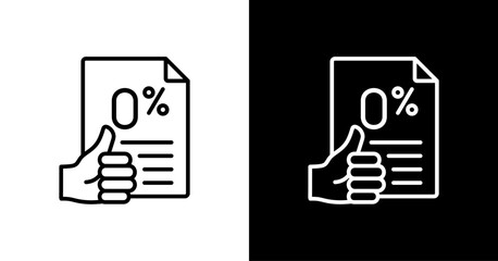 Zero Defects  White Icon Set Design