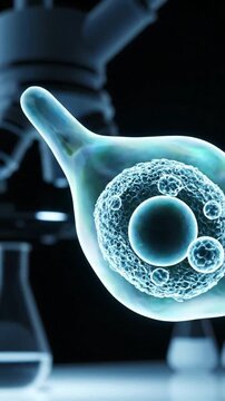 Amoeba Cell Structure Visualization | 3D Microscopic View of Protozoa Anatomy
