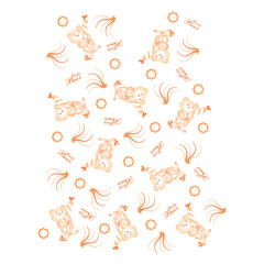 full candy bear baground  .eps