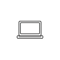 Sleek Laptop Illustration Featuring a Modern Design and Clean Lines Ideal for Technology Product Visuals Business Presentations and Educational Materials with a Focus on Simplicity and Clarity