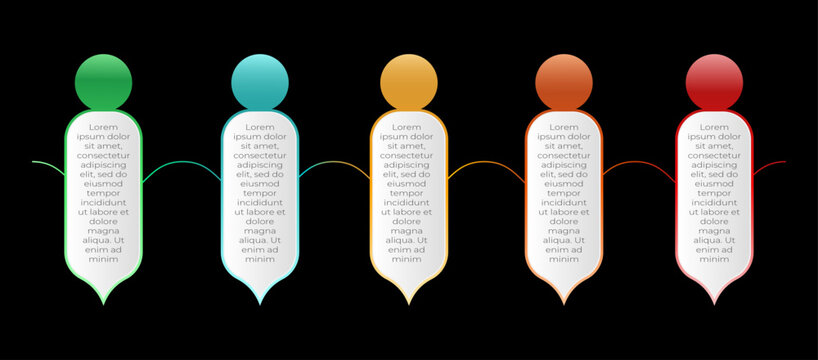 infographic structure elements for presentation activities 
