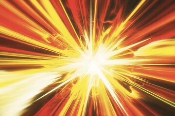 Obraz premium Orange radial burst effect background that looks like an explosion.