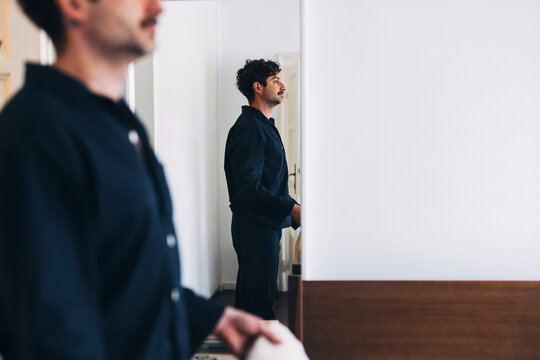 Person Reflecting Attentively 