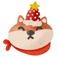 Christmas dog, Christmas illustration