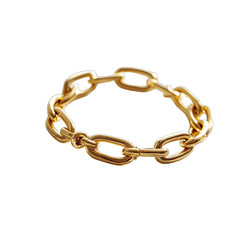 Gold chain ring
