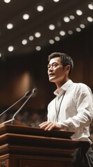 University Professor Teaching Students in Academic Seminar