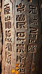 Ancient symbols etched on aged skin, representing timeless stories and cultural heritage,  art,  historical