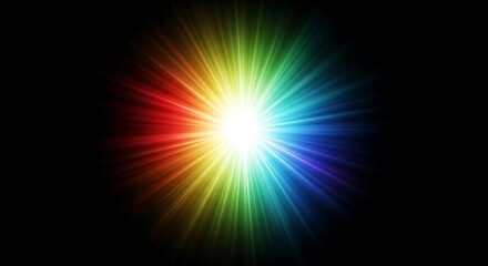 Radiant Spectrum - A Burst of Colorful Light in the Darkness.