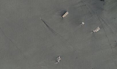 Satellite image of the Amazon River meanders in the Brazilian rainforest — aerial view of tropical river system and lush vegetation