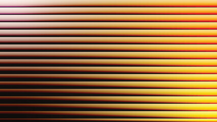 Abstract horizontal blinds with warm golden light effect