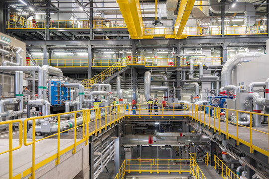 Power Plant Workers, Piping and Machinery Layout