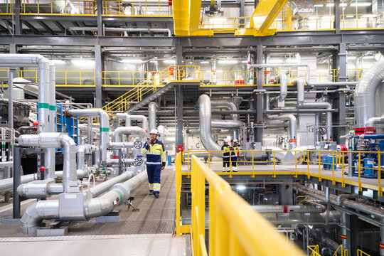 Engineer Operating in a Modern Power Plant