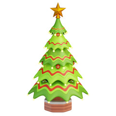 Christmas Tree 3D Illustration