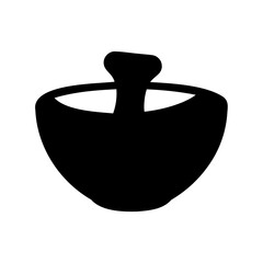 Monochrome silhouette of a traditional Hanukkah dreidel or spinning top toy