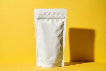 White plastic or paper shopping bag isolated on a blank background