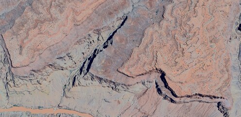 Grand Canyon National Park, Arizona - Aerial Satellite View