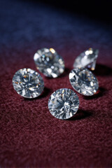 Dazzling gems shine with brilliant clarity, an exquisite sparkle of luxury.