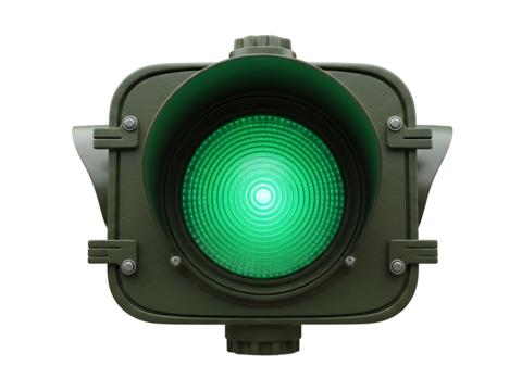 Green Traffic Light Go Signal Road Safety Intersection Transportation