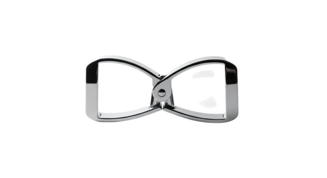 Metal clip isolated on transparent background, a versatile tool for securing items, organizing papers, or adding a touch of industrial style to your projects