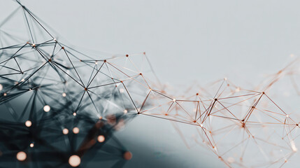 Abstract network connections and data visualization