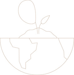 Cute Ecology Line Element