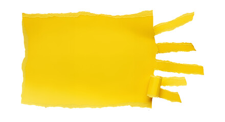 Eye-catching yellow torn paper background. Ideal for adding a bold, creative touch to announcements, designs, or projects needing a vibrant, modern element.