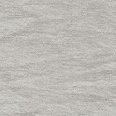 Natural bright linen cotton blend chinos trousers background, large detailed vertical flax fibers macro closeup, rustic crumpled vintage textured burlap grey white khaki canvas fabric swatch pattern