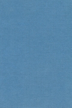 Parisian Blue Traditional Buckram Embossing Pattern, Natural Light Matt Finish Bookbinding Hardcover Wrap Wibalin Paper Swatch, Large Detailed Vertical Textured Book Cover Background Macro Closeup