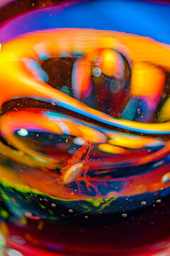Abstract Vortex of Glass and Colors