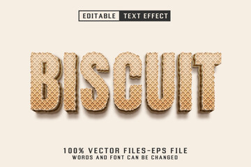Biscuit 3d Text - Editable Text Effect