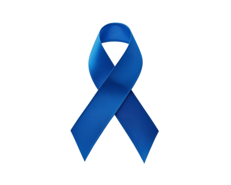blue awareness ribbon