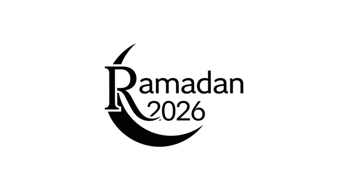 Ramadan 2026 crescent moon islamic holy month observance design
