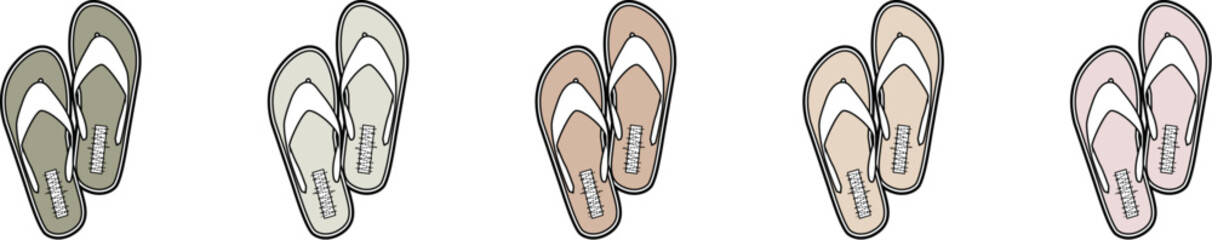 Sandals in Varied Hues A Collection of Summer Footwear Styles